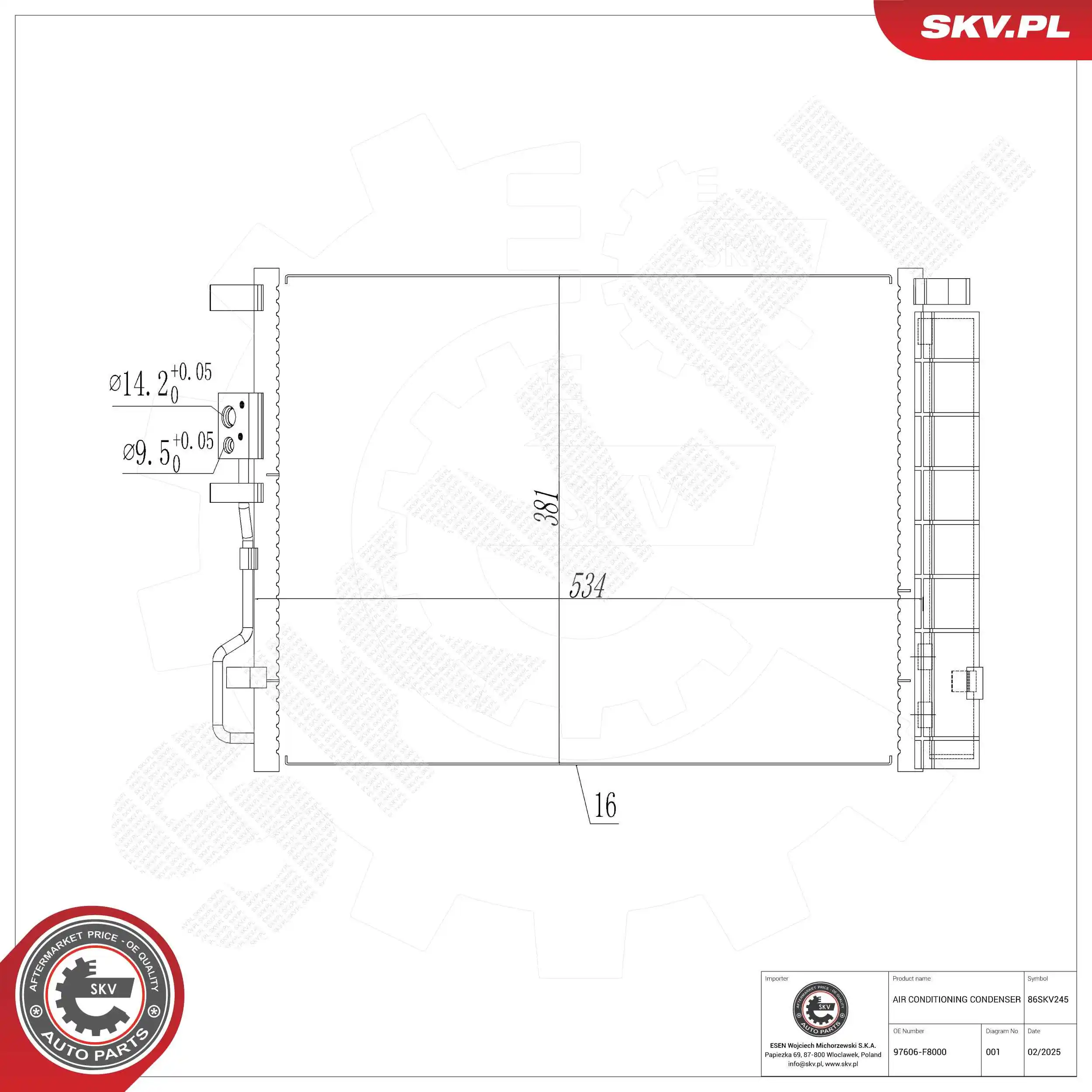 Condenser, air conditioning